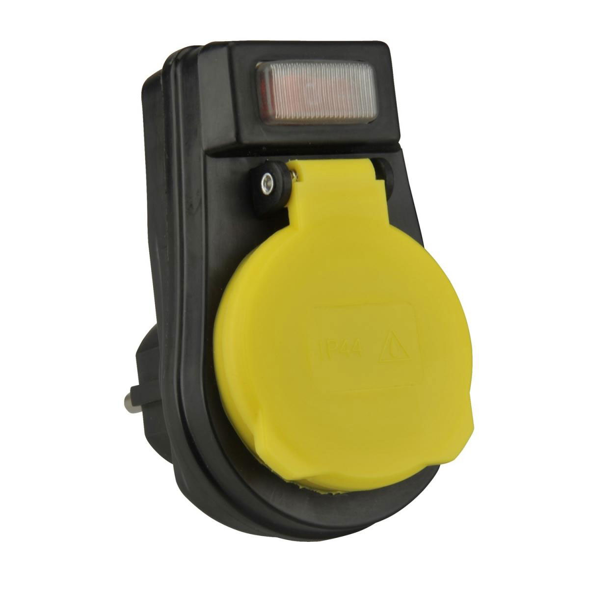 Außensteckdosen-Zwischenstecker mit Ein/Aus-Schalter