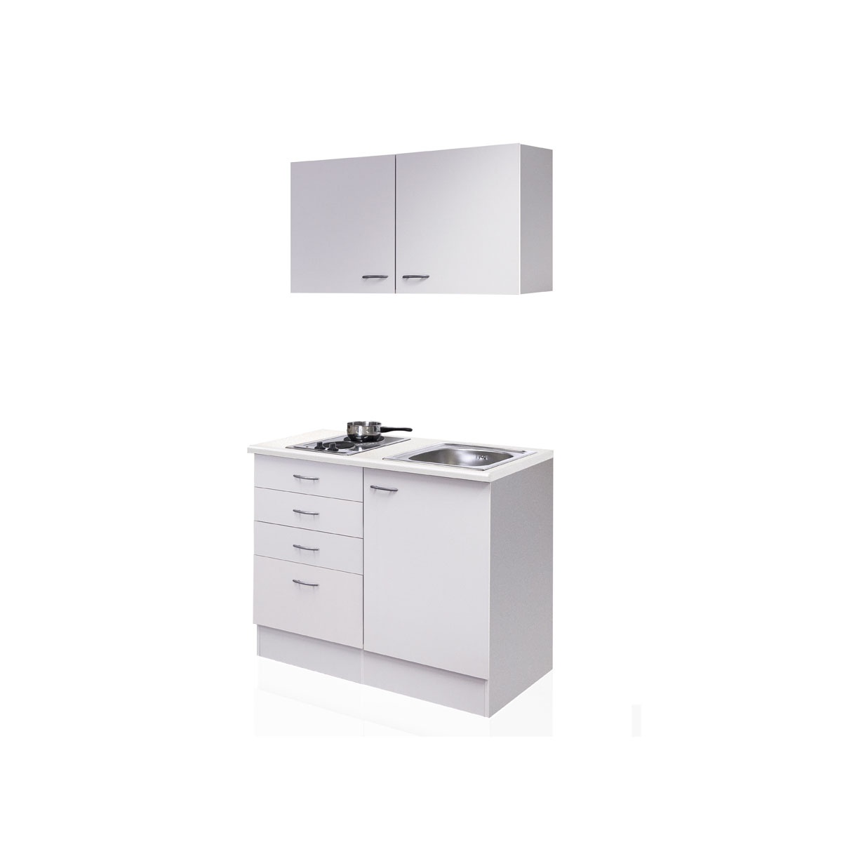 Flex-Well Miniküche „WITO 501-000“, 100x60 cm, weiß Bild 2