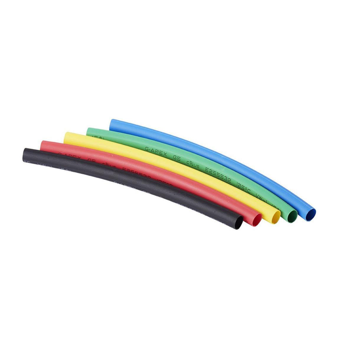 Wärmeschrumpfschlauch-Set gelb/rot/schwarz/natur