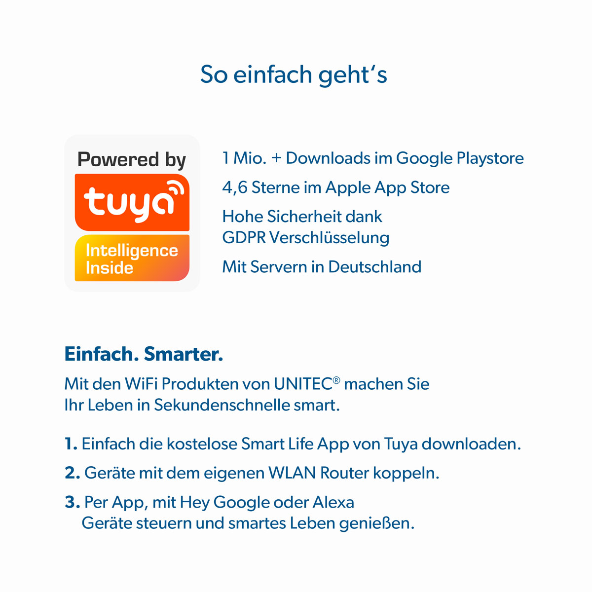 Unitec WIFI LED-Leuchtmittel Smart GU10 3,5W RGB CCT dimmbar Bild 8