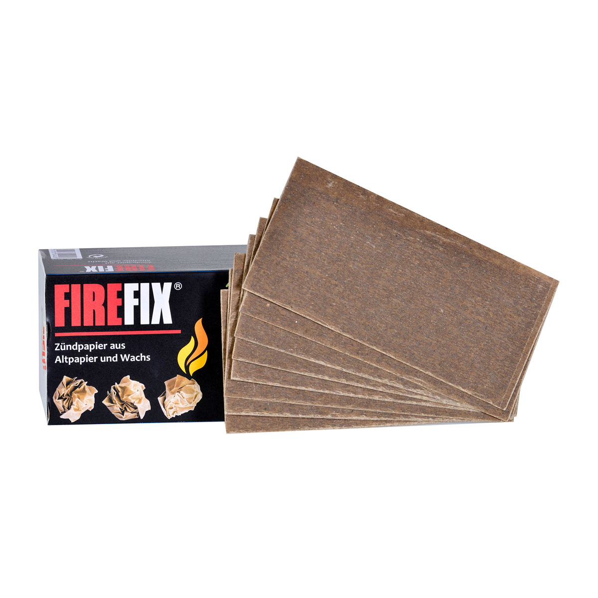 FIREFIX Anzündpapier 100 Stück aus Altpapier und Wachs Bild 4