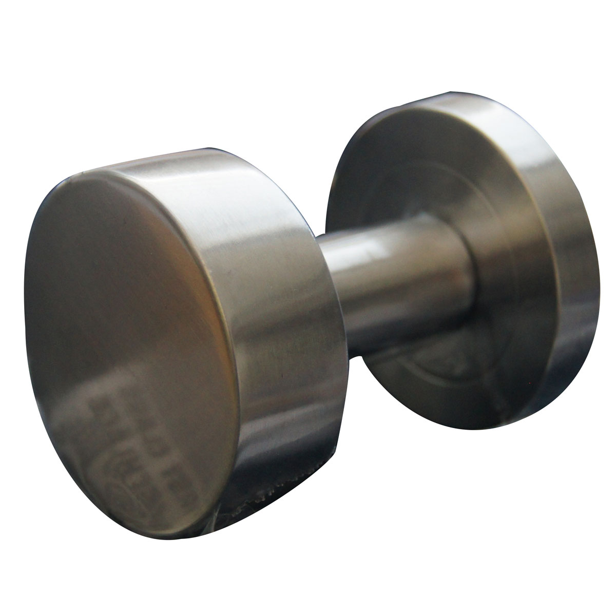 Alpertec Knopf auf Rosette Edelstahl satiniert