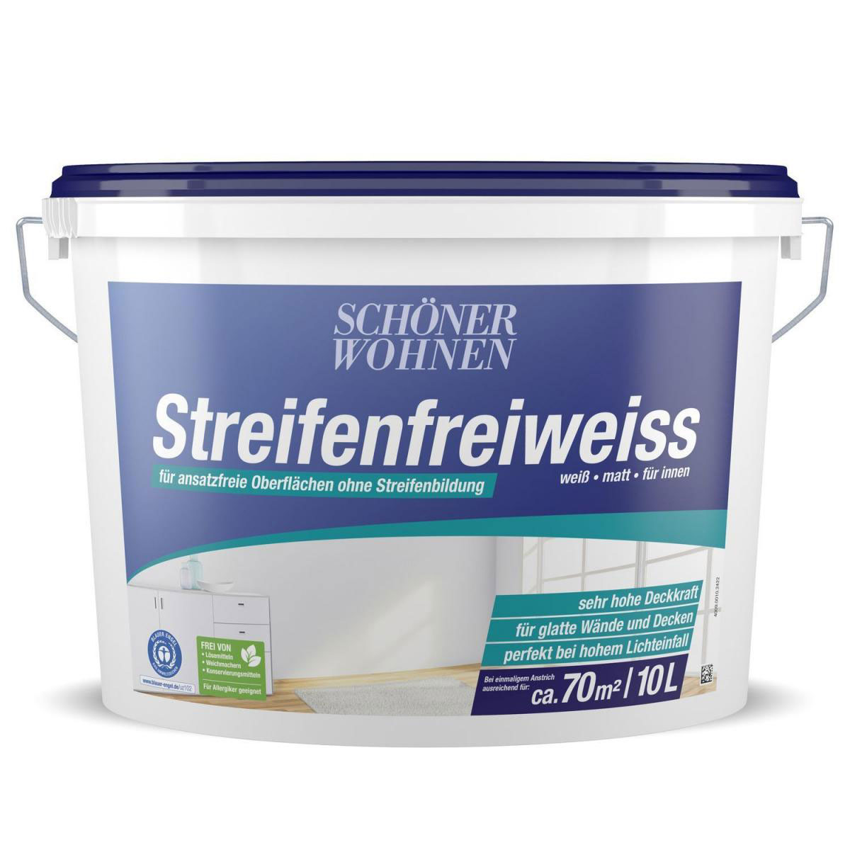 Schöner Wohnen Farbe Streifenfreiweiß 10 L