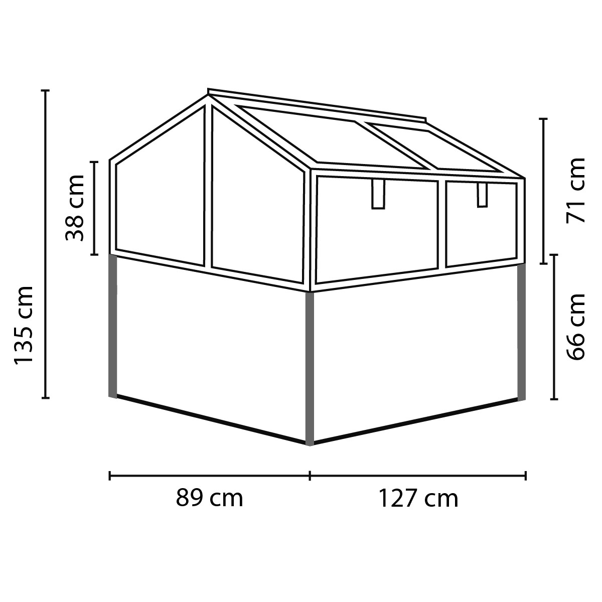 Vitavia  Hochfrühbeet Zola HKP alu Bild 4