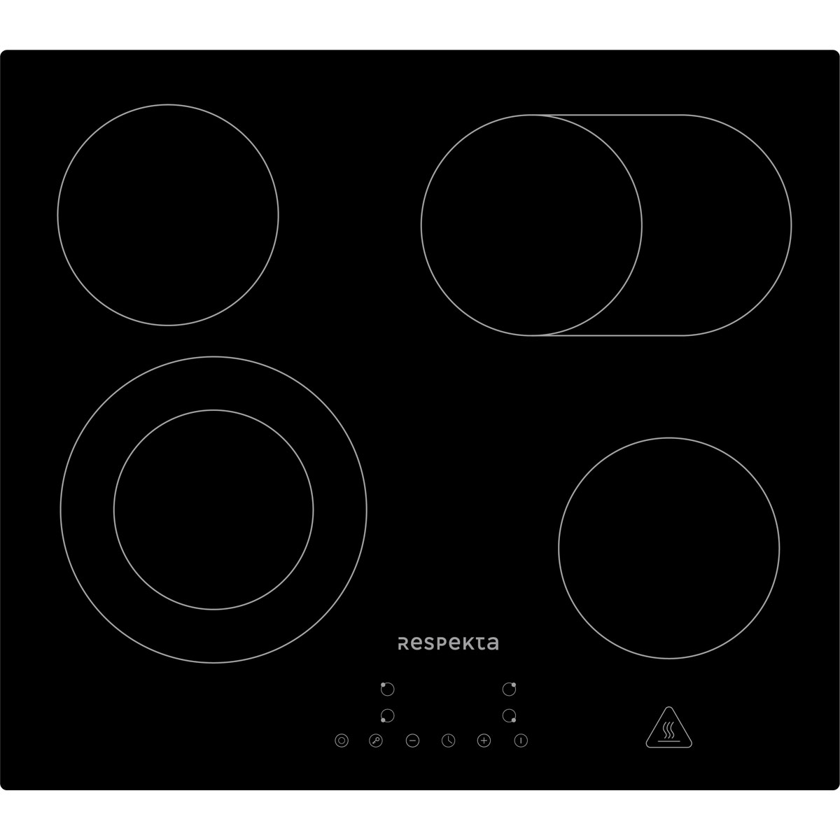 Respekta Glaskeramik-Kochfeld ca 59 x 5 x 52 cm