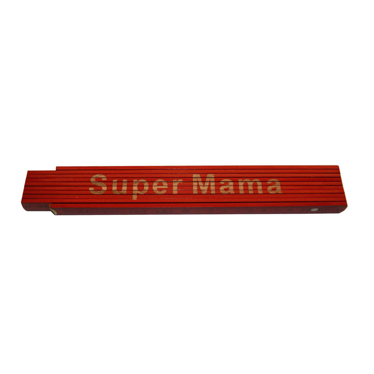 Meterstab „Super Mama“, 2m, rot
