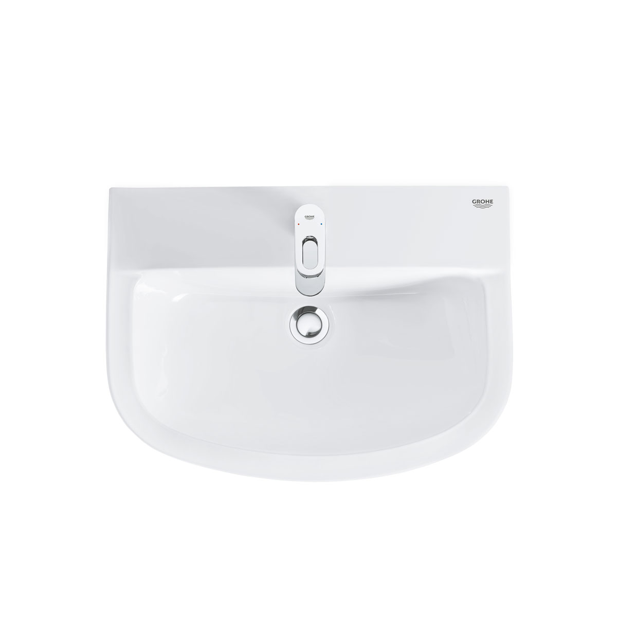 Grohe Waschtisch Bau alpinweiß 60,9 x 15,9 x 44,2 cm Bild 4