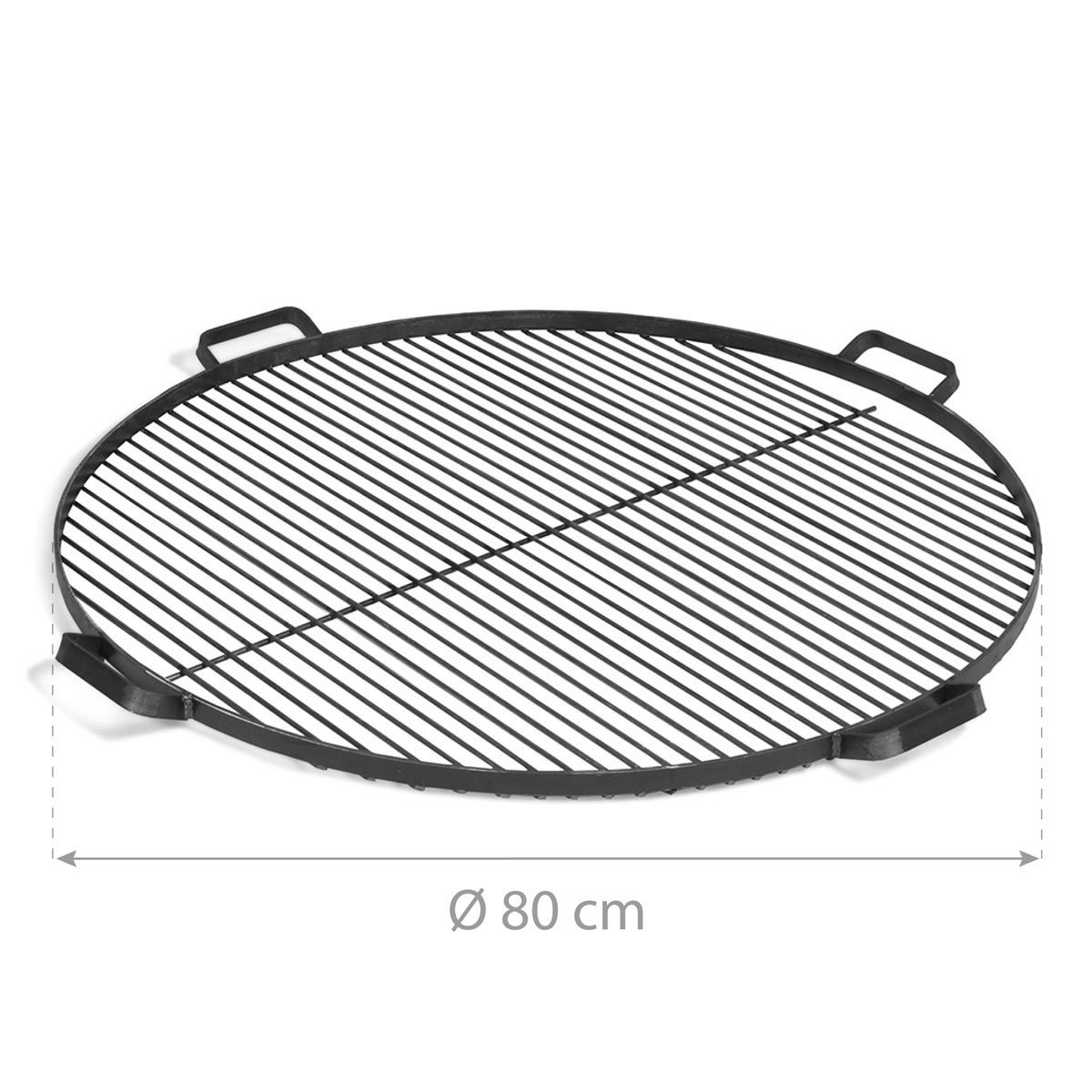 CookKing Grillrost 80 inkl. 4 Griffen 80cm Schwarz Bild 3