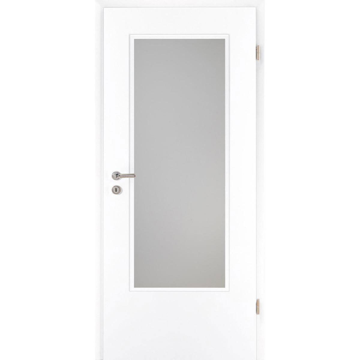 Borne Zimmertür CPL weiß mit Lichtausschnitt 73,5 x 198,5 cm DIN rechts