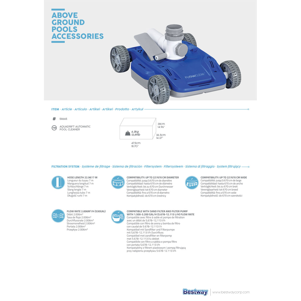 Bestway Poolreiniger Bild 20