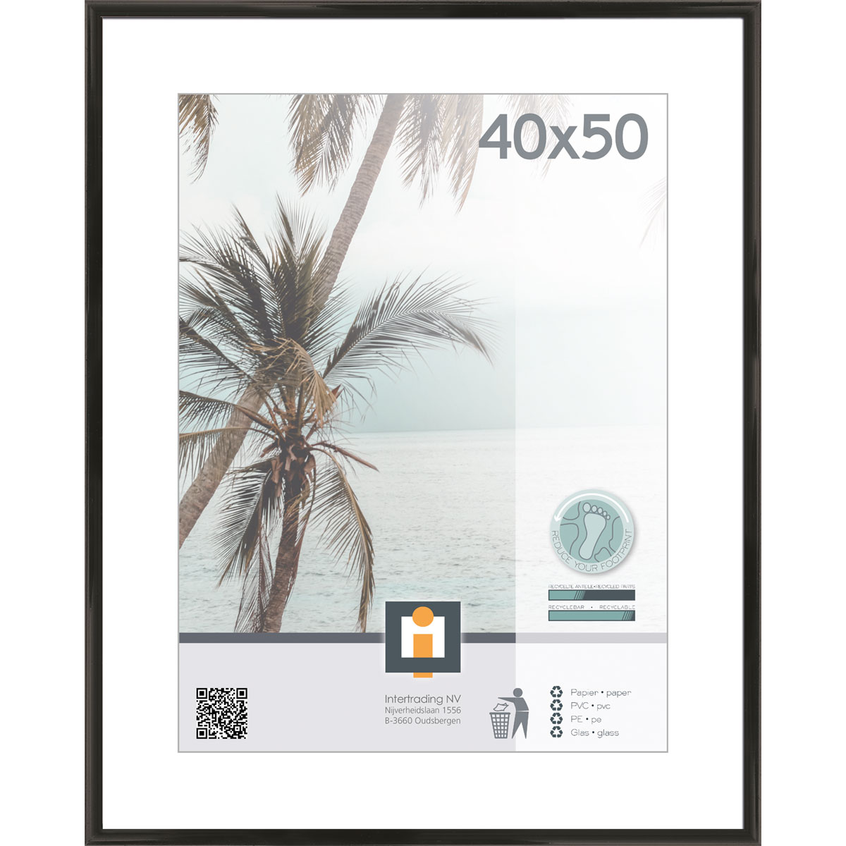 Bilderrahmen Kyoto 40x50 cm schwarz