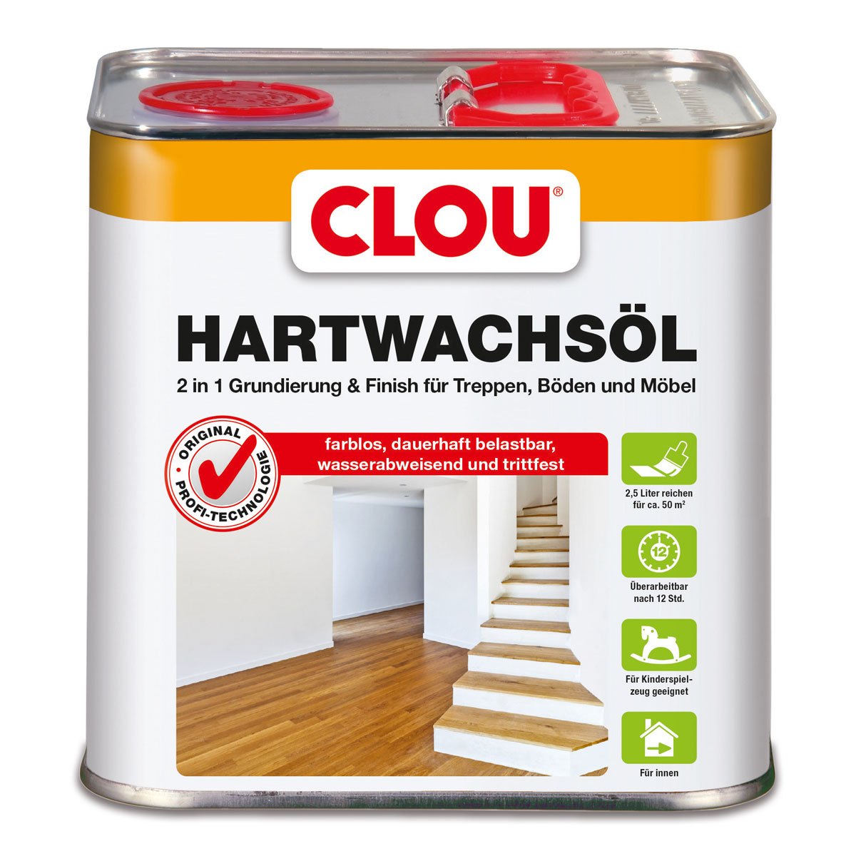 Clou Hartwachsöl Farblos 2,5 L
