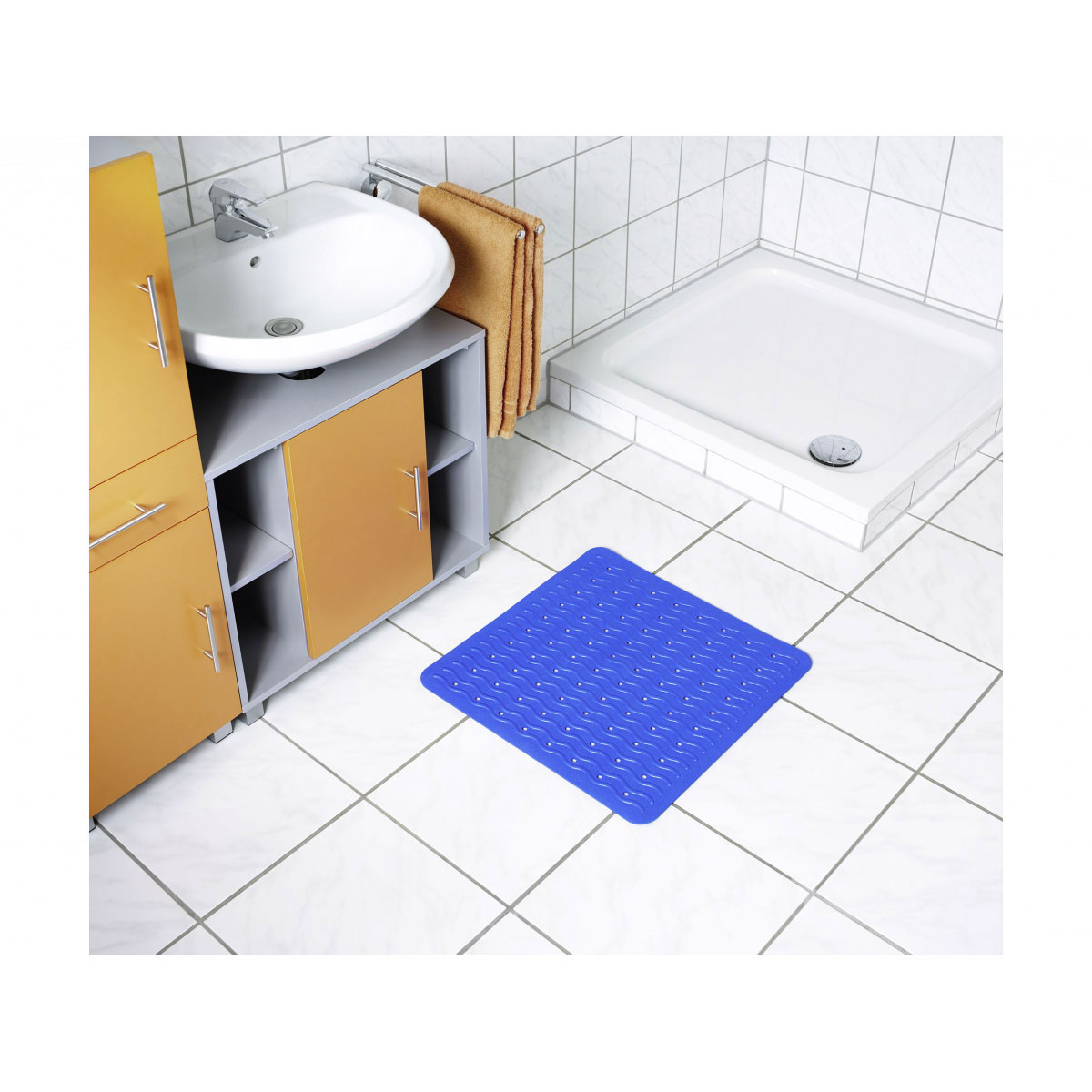 Basic  Duscheinlage Lido neon-blau Bild 2