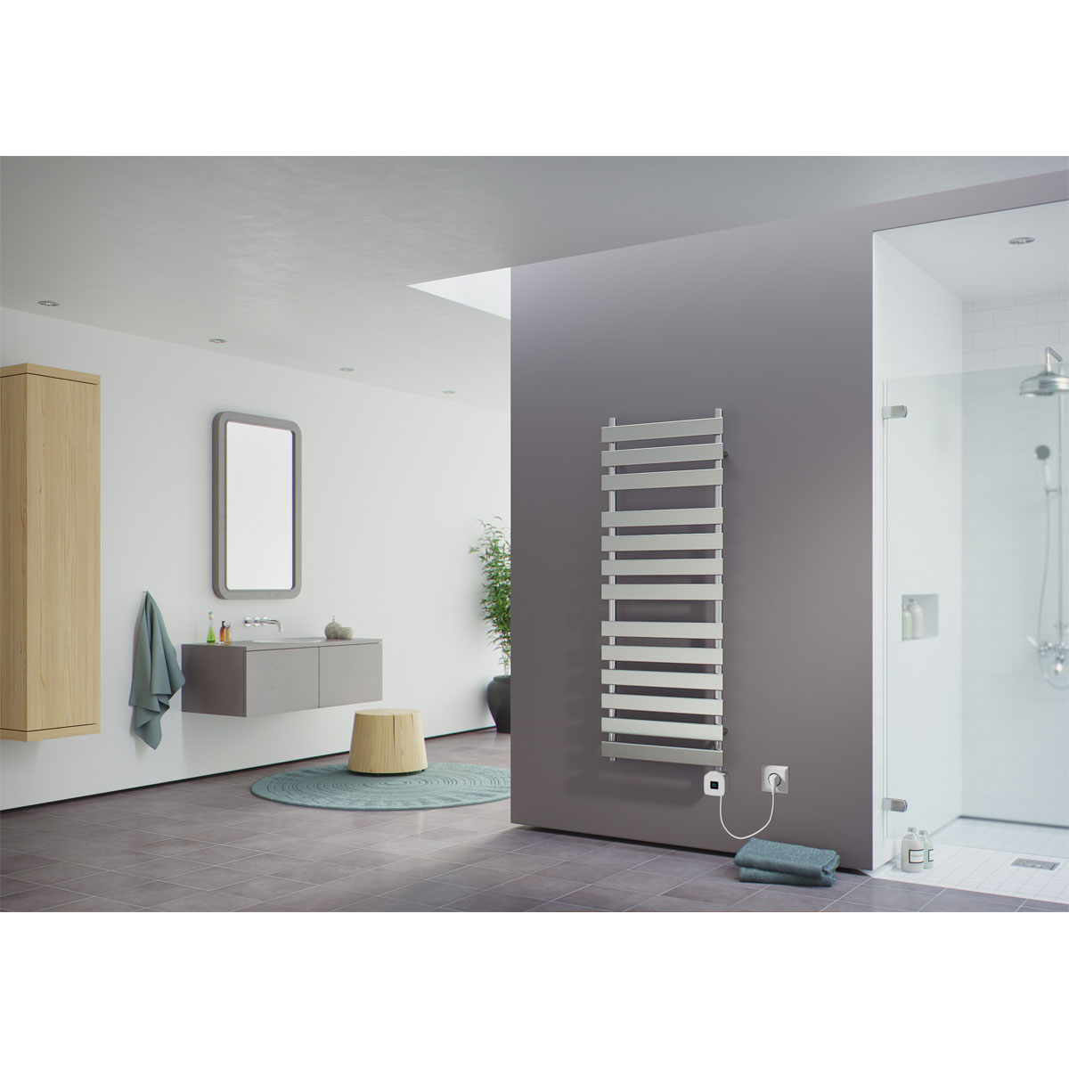 Ximax  Elektrischer Handtuchwärmer C7 1300 x 500 mm 300 Watt Typ 7 Chrom