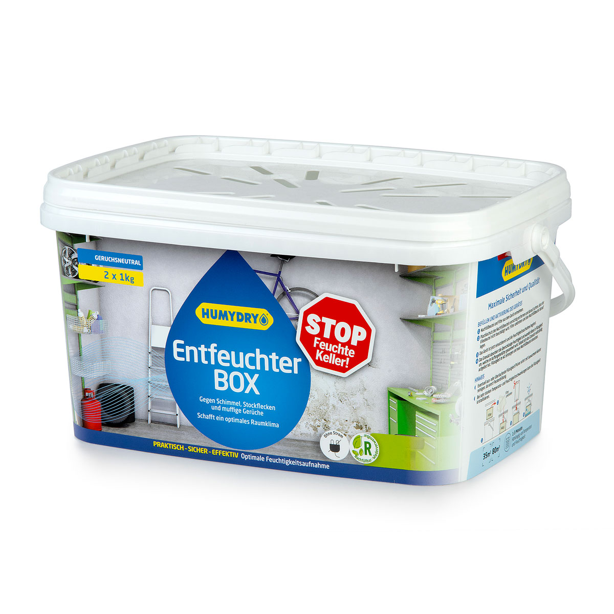 Humydry Entfeuchter Box 1 kg 2er Pack Bild 2