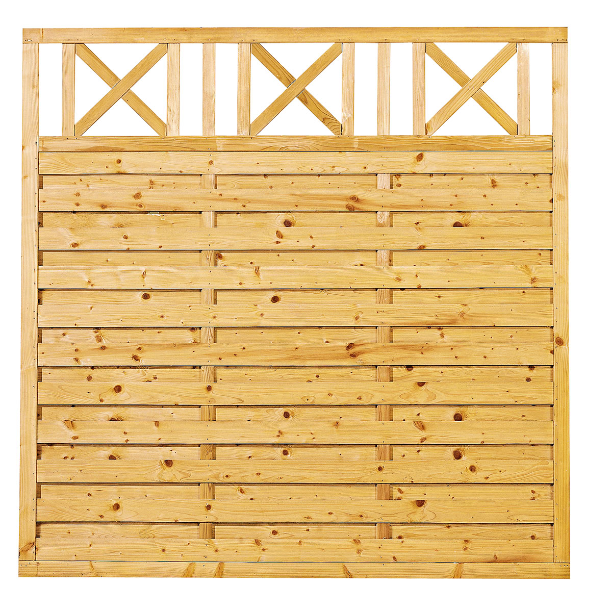 Kreuz-Dichtzaun 180 x 180 cm