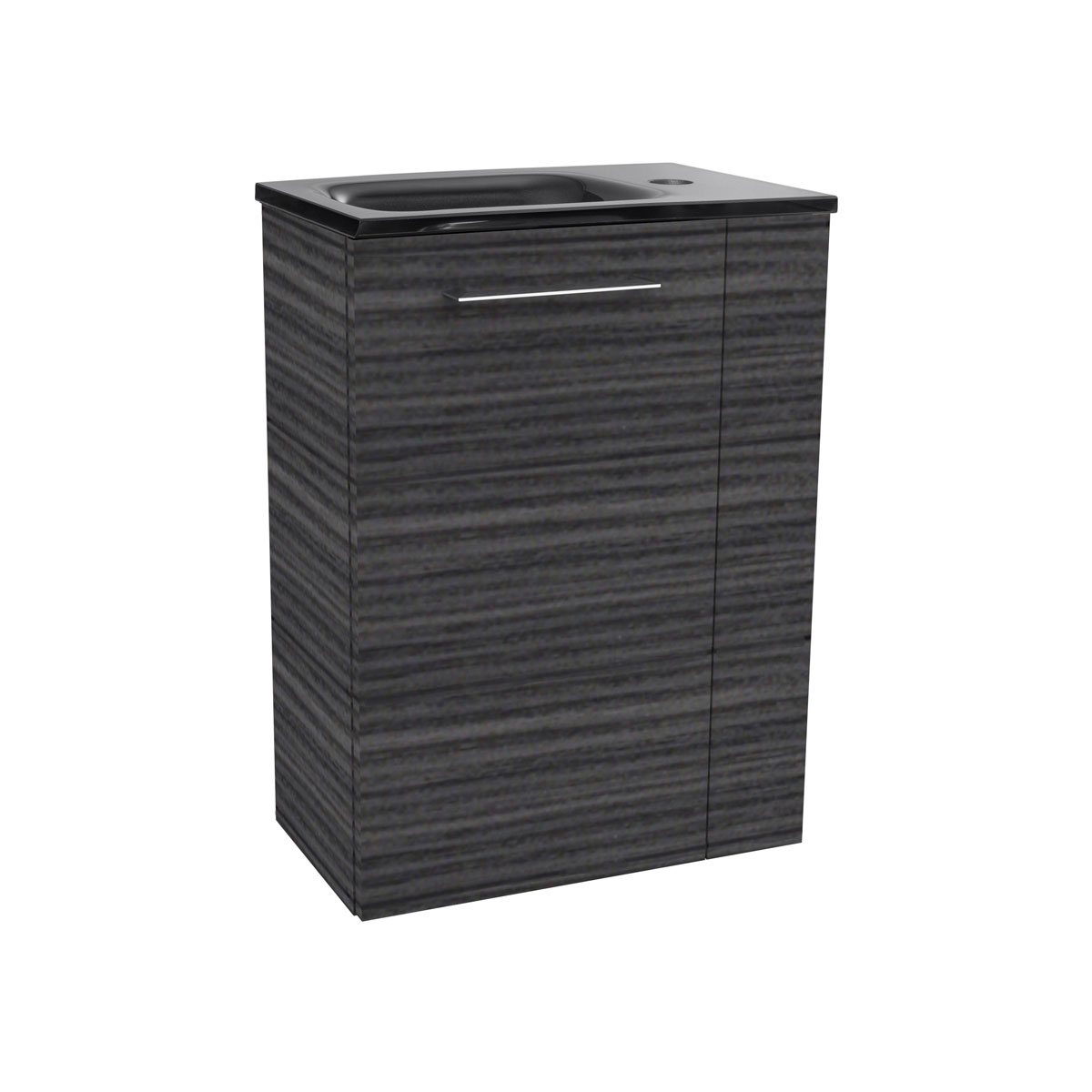 Fackelmann  Gäste-WC Waschtischunterschrank links SBC 440 x 600 x 243 mm DarkOak Bild 4