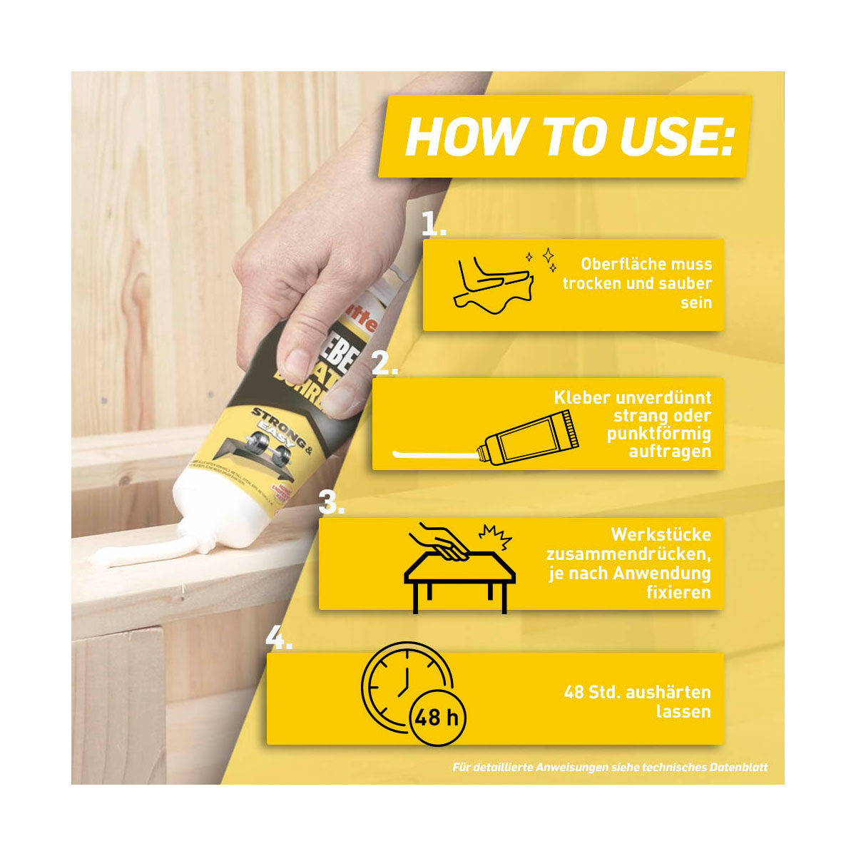 Pattex Montagekleber Kleben statt Bohren 250 g Bild 7