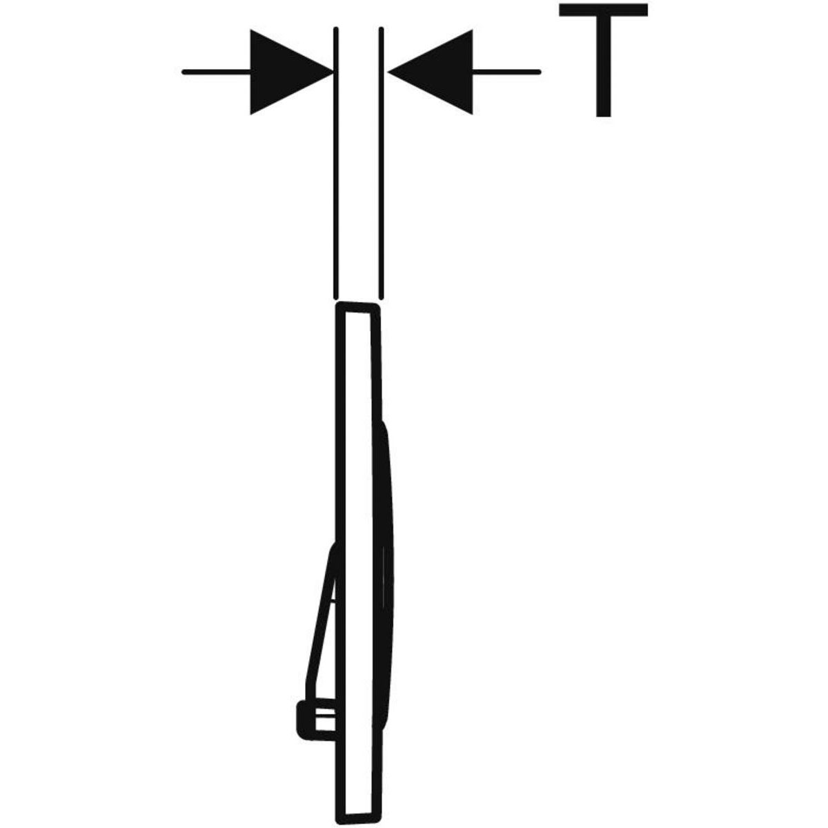 Geberit Betätigungsplatte Sigma 20 glanzchrom/weiß Bild 4