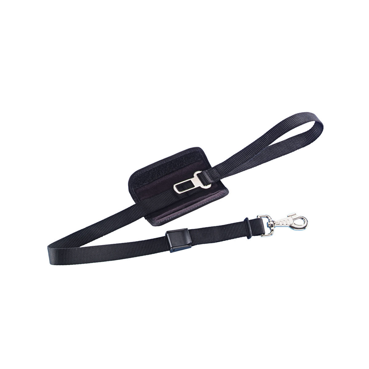 Nobby Leine inklusive Sicherheitsgurt schwarz
