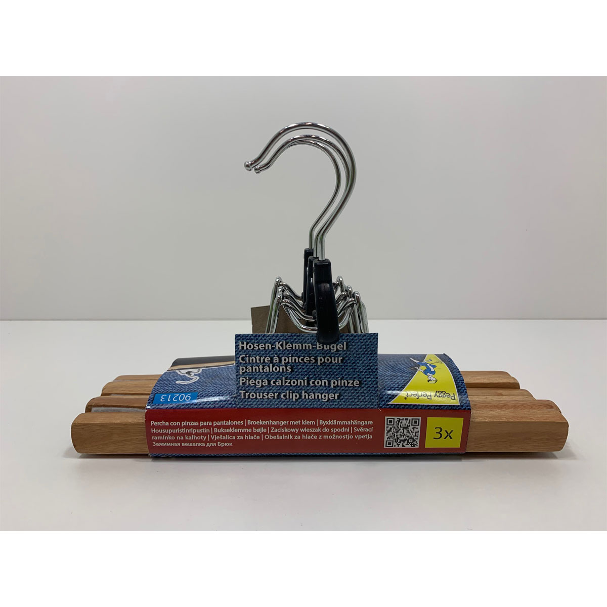 Peggy-Perfect Hosenspanner aus Holz 3er-Set