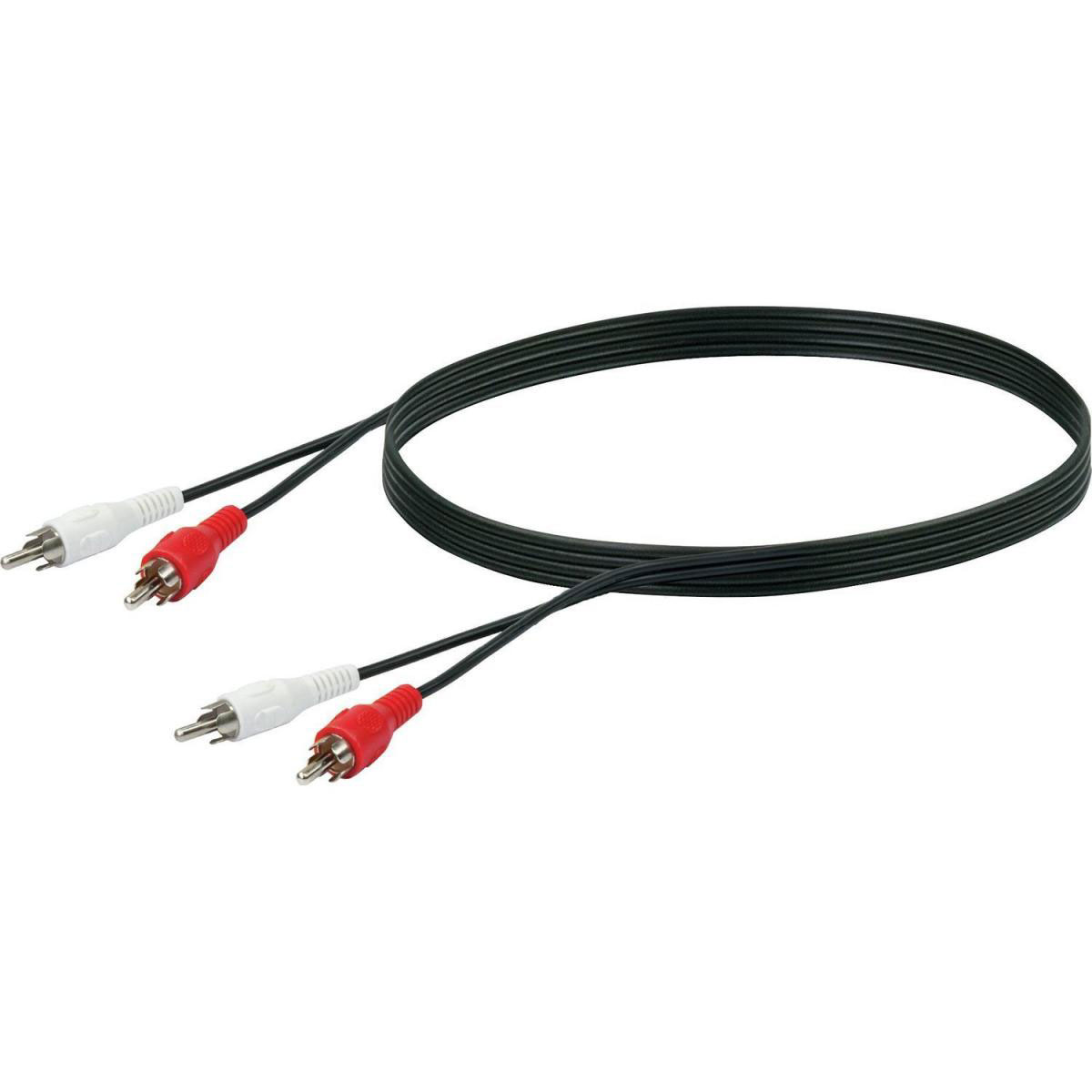 Schwaiger A-Cinch-Audio-Anschlusskabel 1,5m schwarz