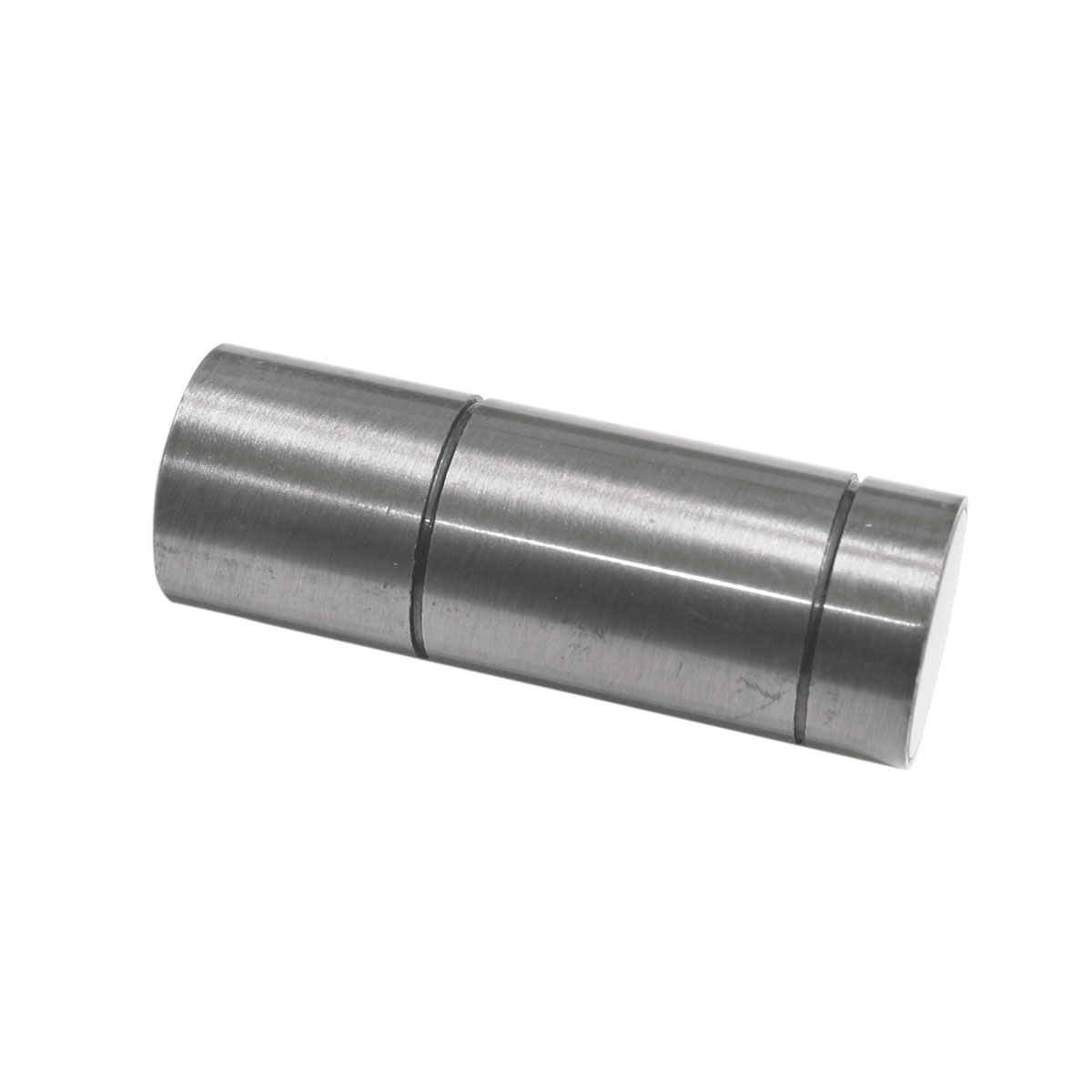 Endknopf „Romana Zylinder“, Ø 20 mm, silber/satin, 2 Stück