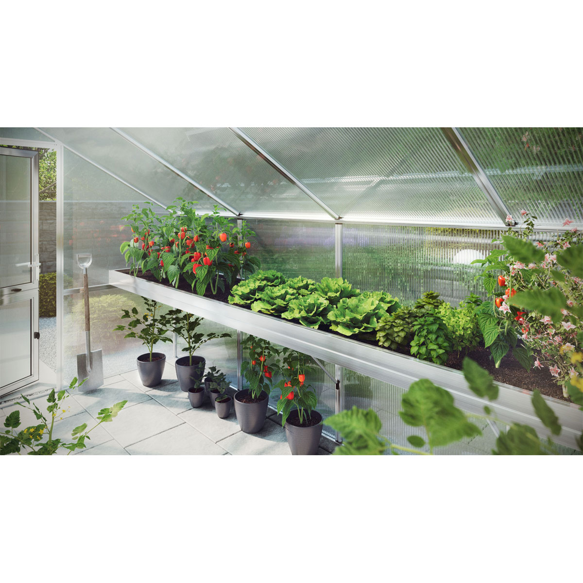 KGT Pflanzwanne für Callas IV silber Bild 1