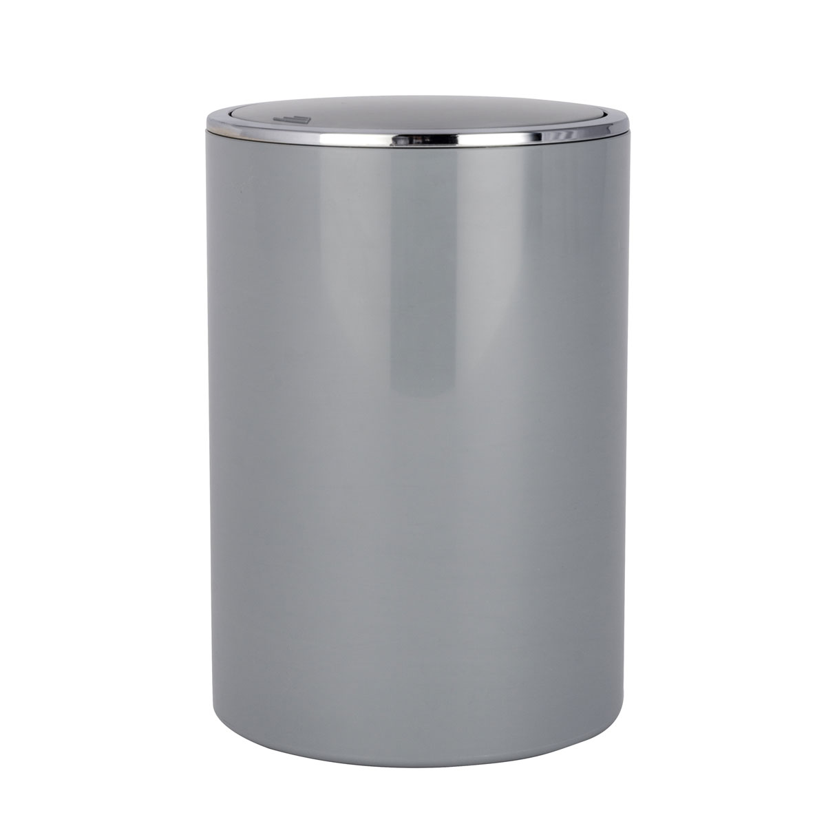 Wenko  Schwingdeckeleimer Inca Grey hochwertiger Kunststoff 5 L