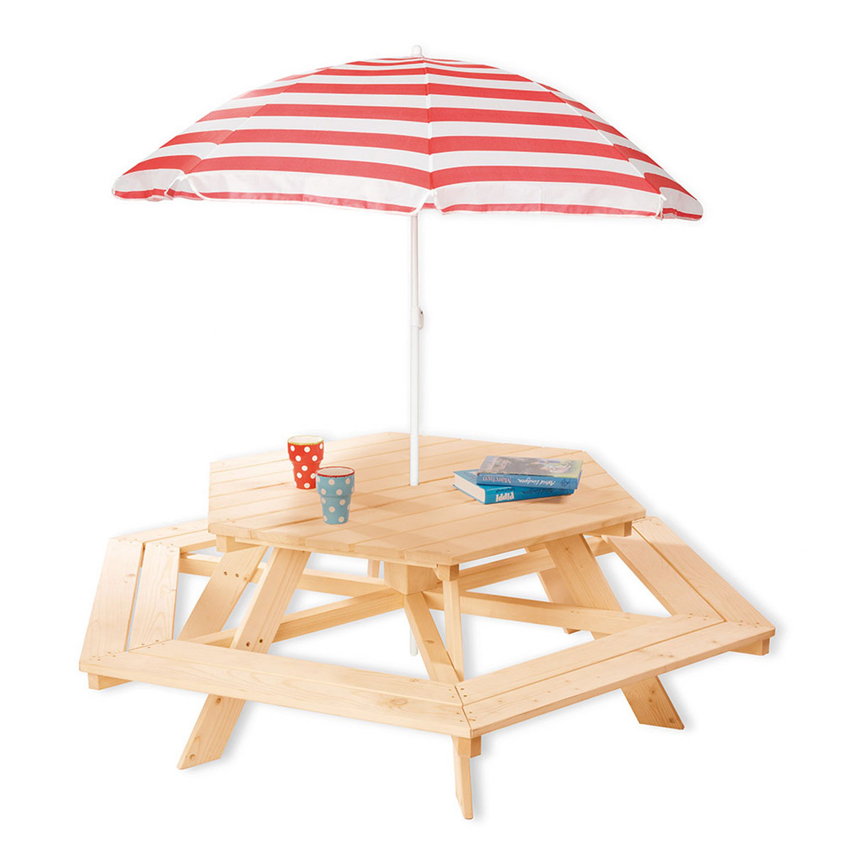 Pinolino Kindersitzgarnitur Nicki 6-Eck natur