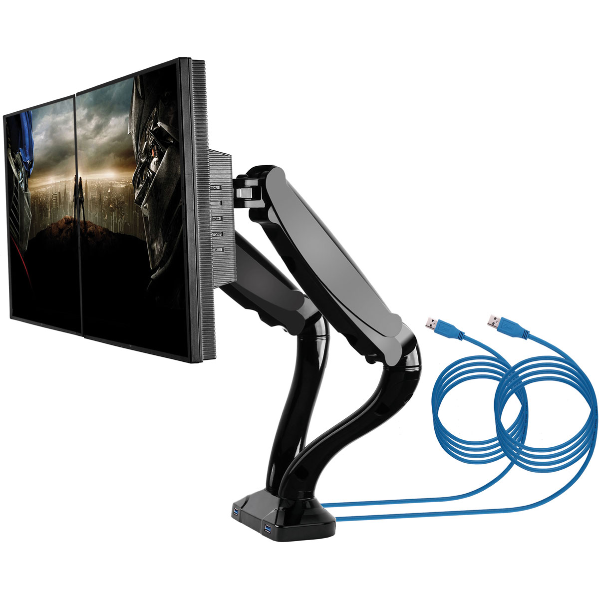 Schwaiger  Monitor-Tischhalter Full Motion 2 für 2 Monitore bis 29 Zoll Bild 2