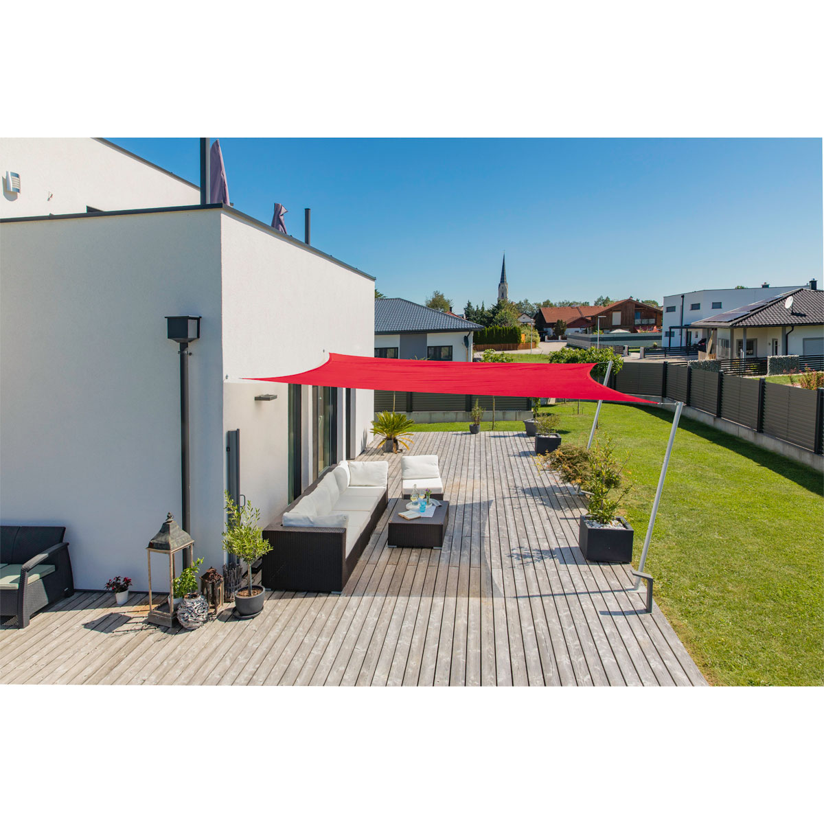 Rechteck-Segel Cannes 3 x 4 m brick Bild 3