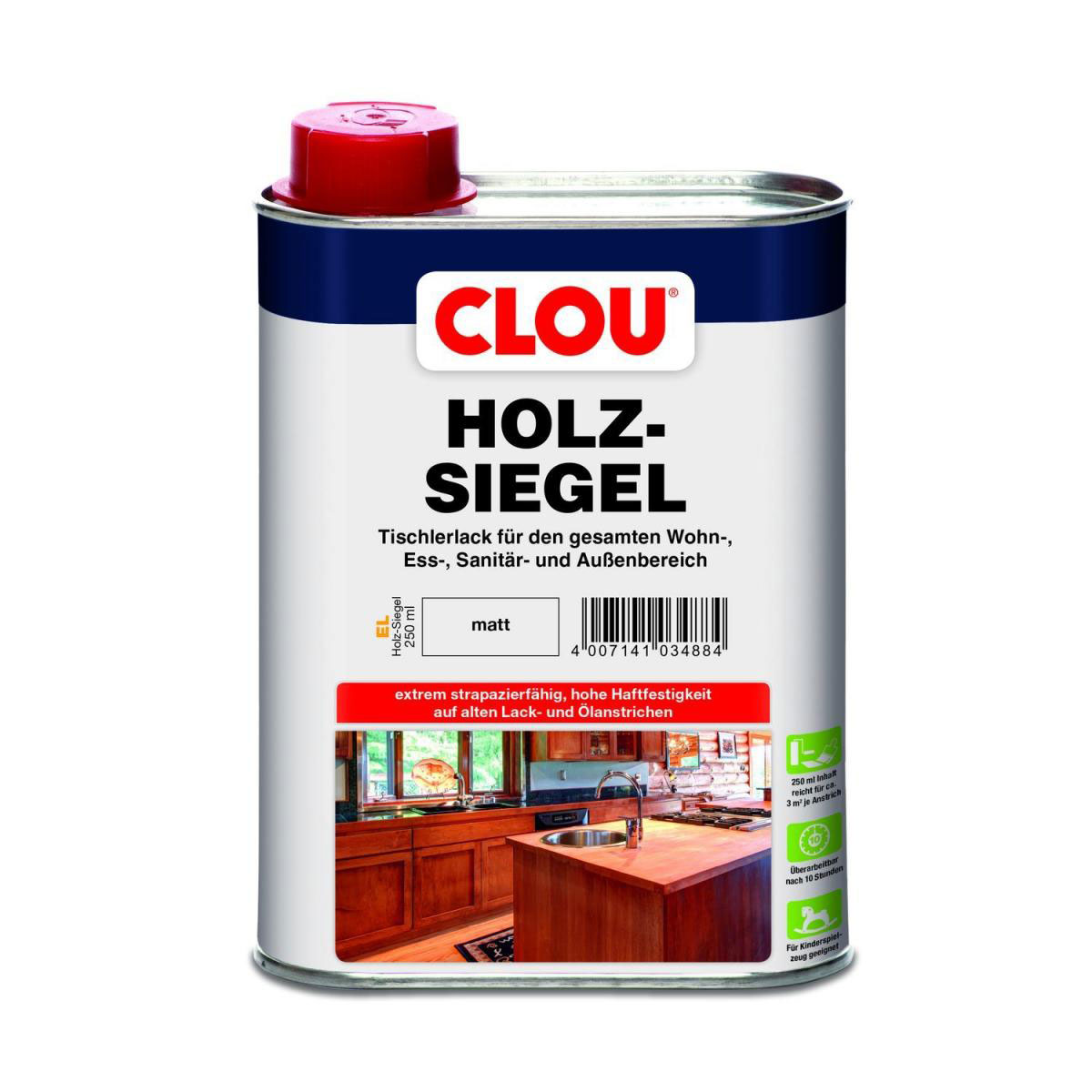 Clou EL Holz-Siegel Matt, 250 ml