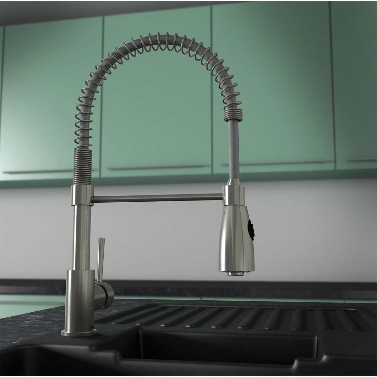 Lenz  Küchenarmatur KALANI² mit Pendelbrause nickel Bild 2