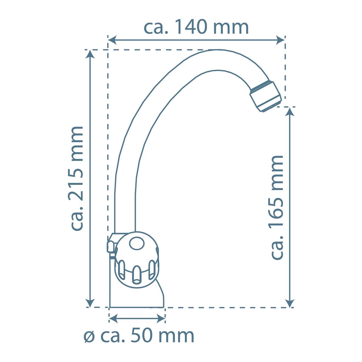 Schütte Spültischarmatur Peruzzi Niederdruck schwenkbar Bild 4