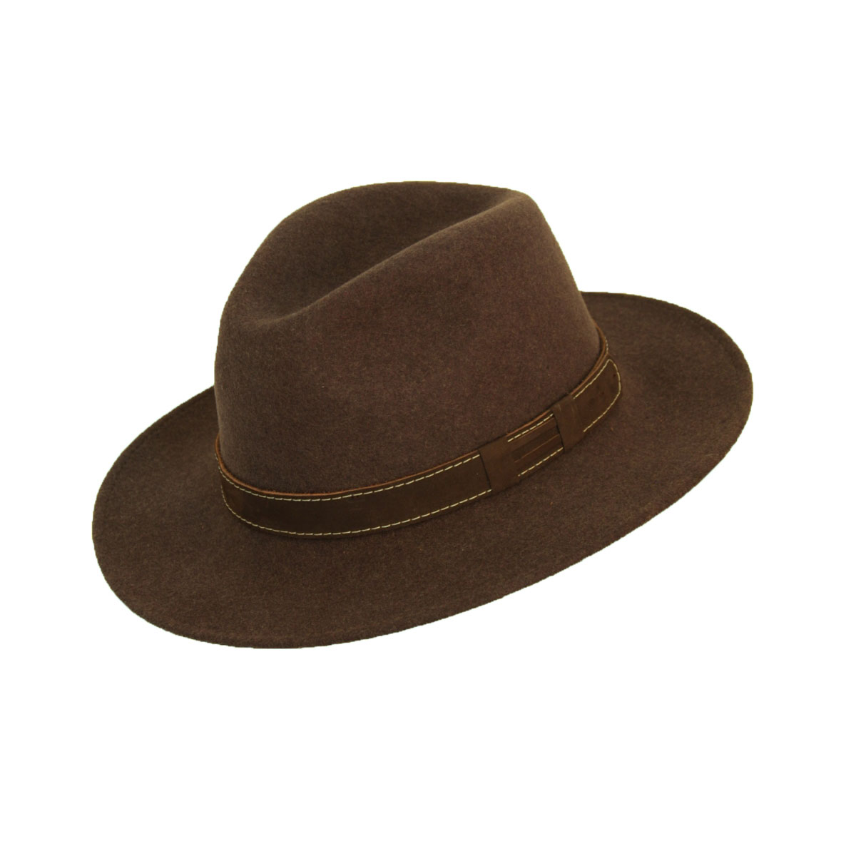 Scippis Wollhut Paxton braun-melange Größe L