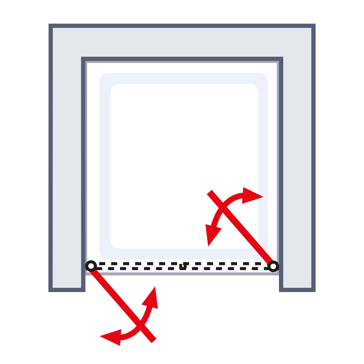 Schulte ExpressPlus Sunny Pendeltür in Nische Bild 5