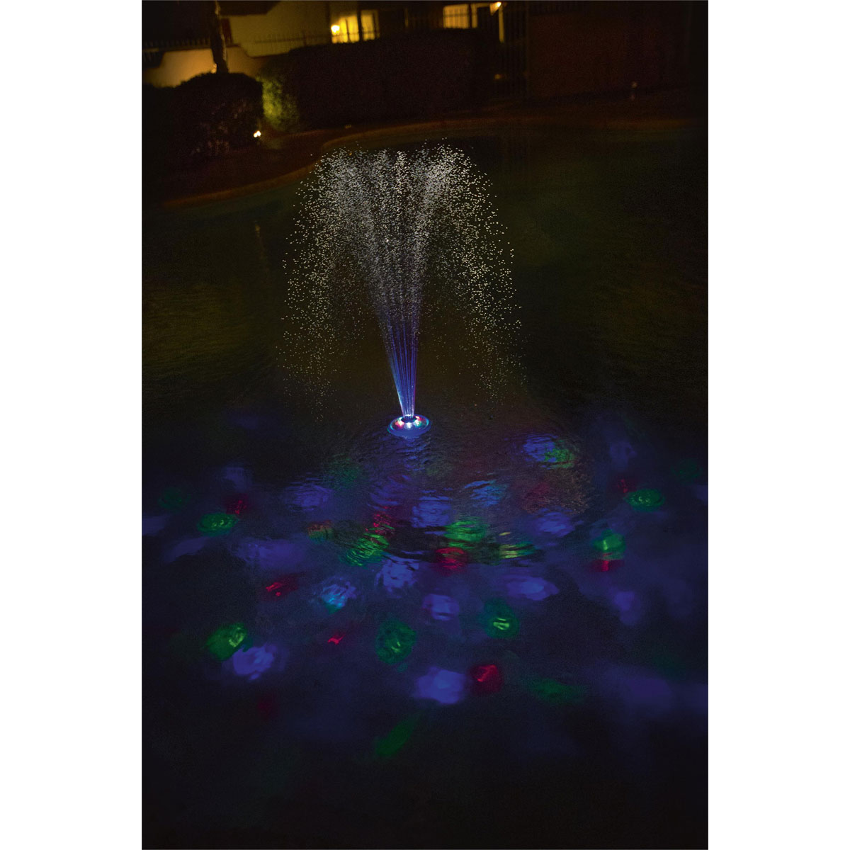 LED-Wasserfontäne schwimmend, 18,5 cm