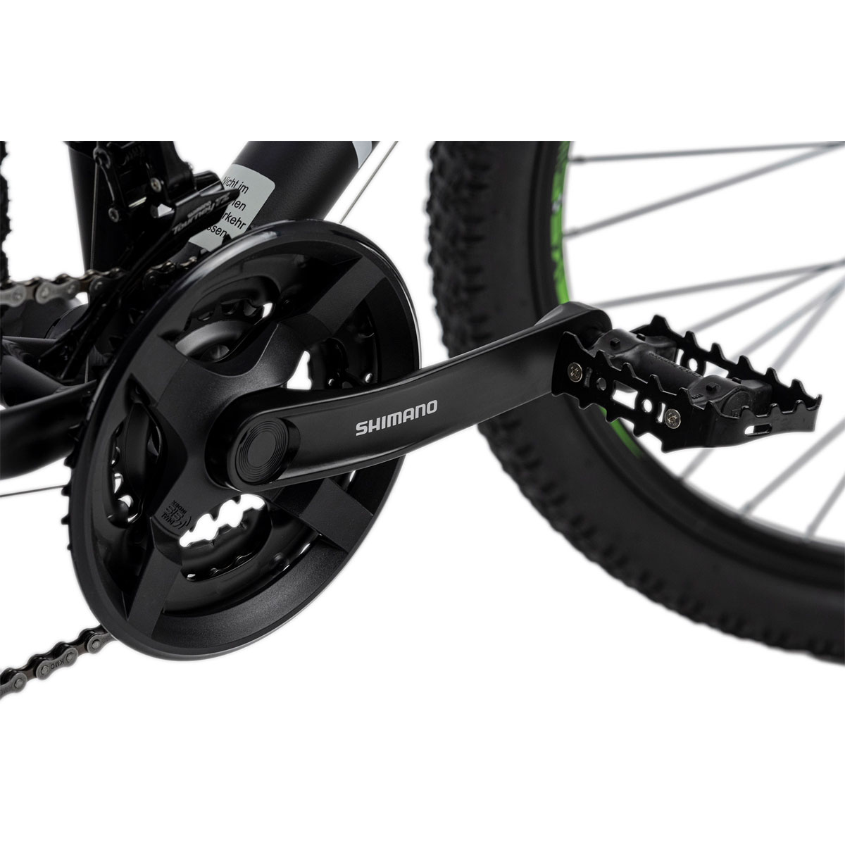Mountainbike „Xceed“, Hardtail, 26 Zoll, 50 cm, 21 Gänge, schwarz-grün