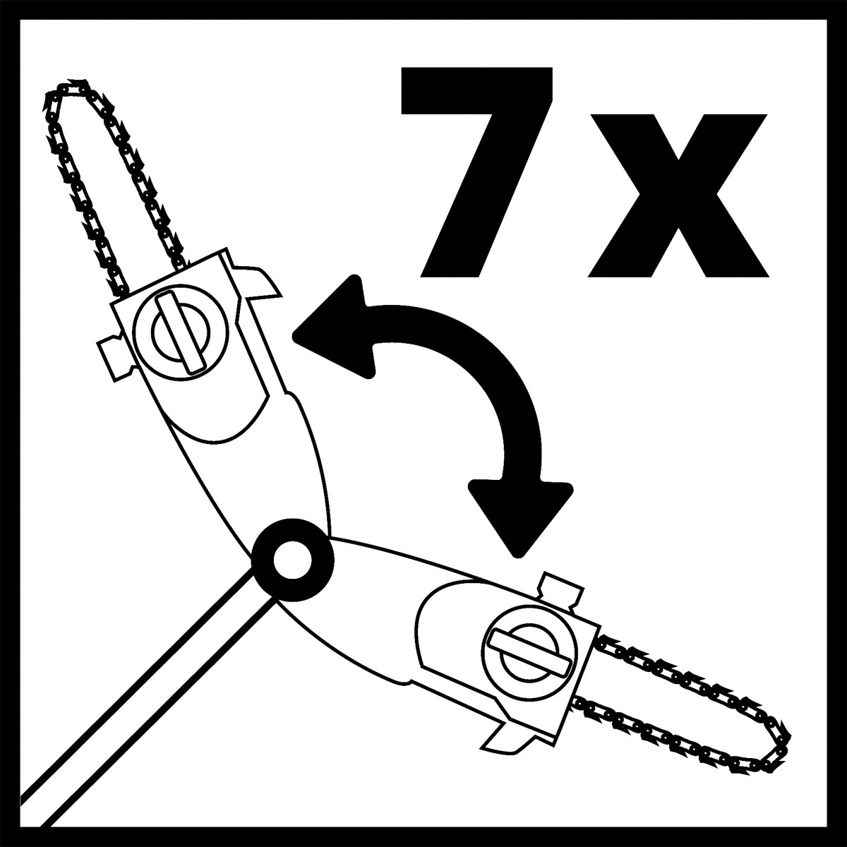 Einhell Hochentaster-Aufsatz für Heckenschere GE-HH 18/45 Li T Bild 3