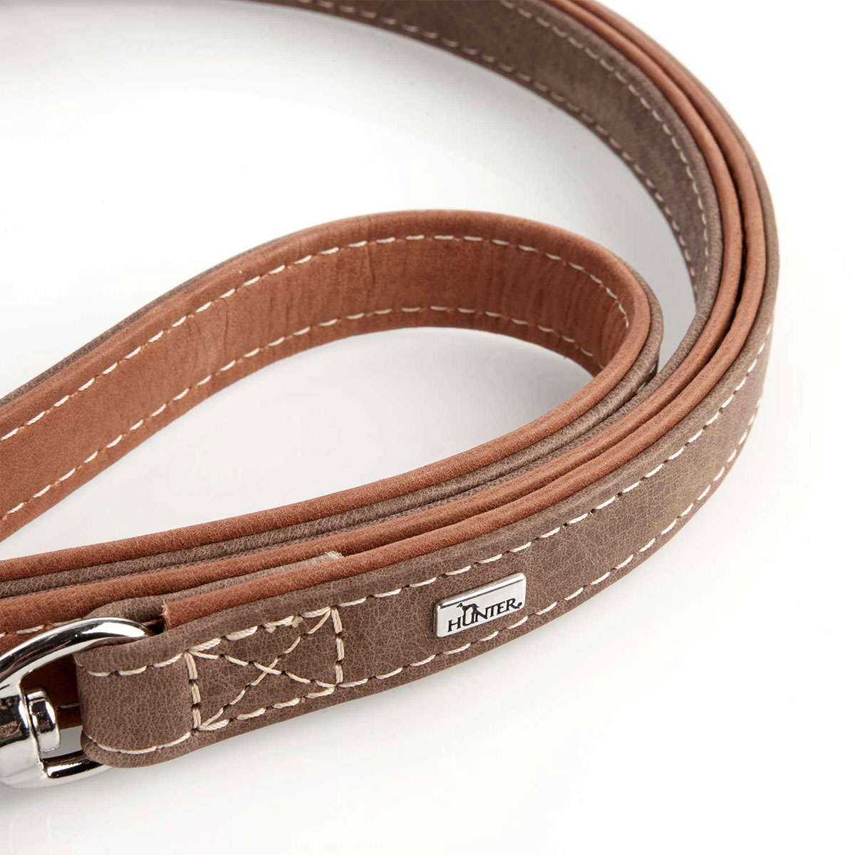 Hunter  Dog Verst Führleine Porto tabak 200 cm/20 mm Bild 7