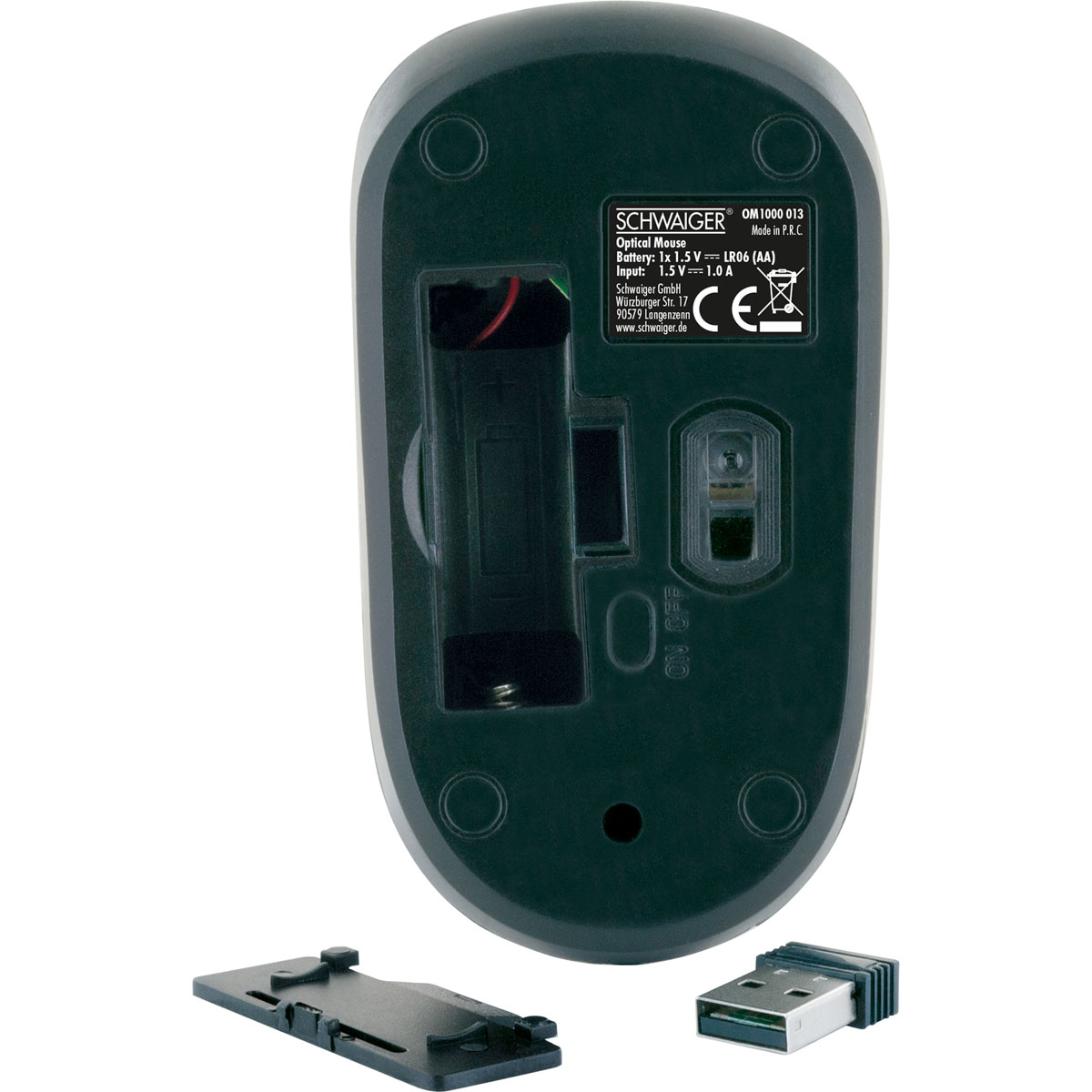 Schwaiger  PC Funkmaus schwarz Bild 2