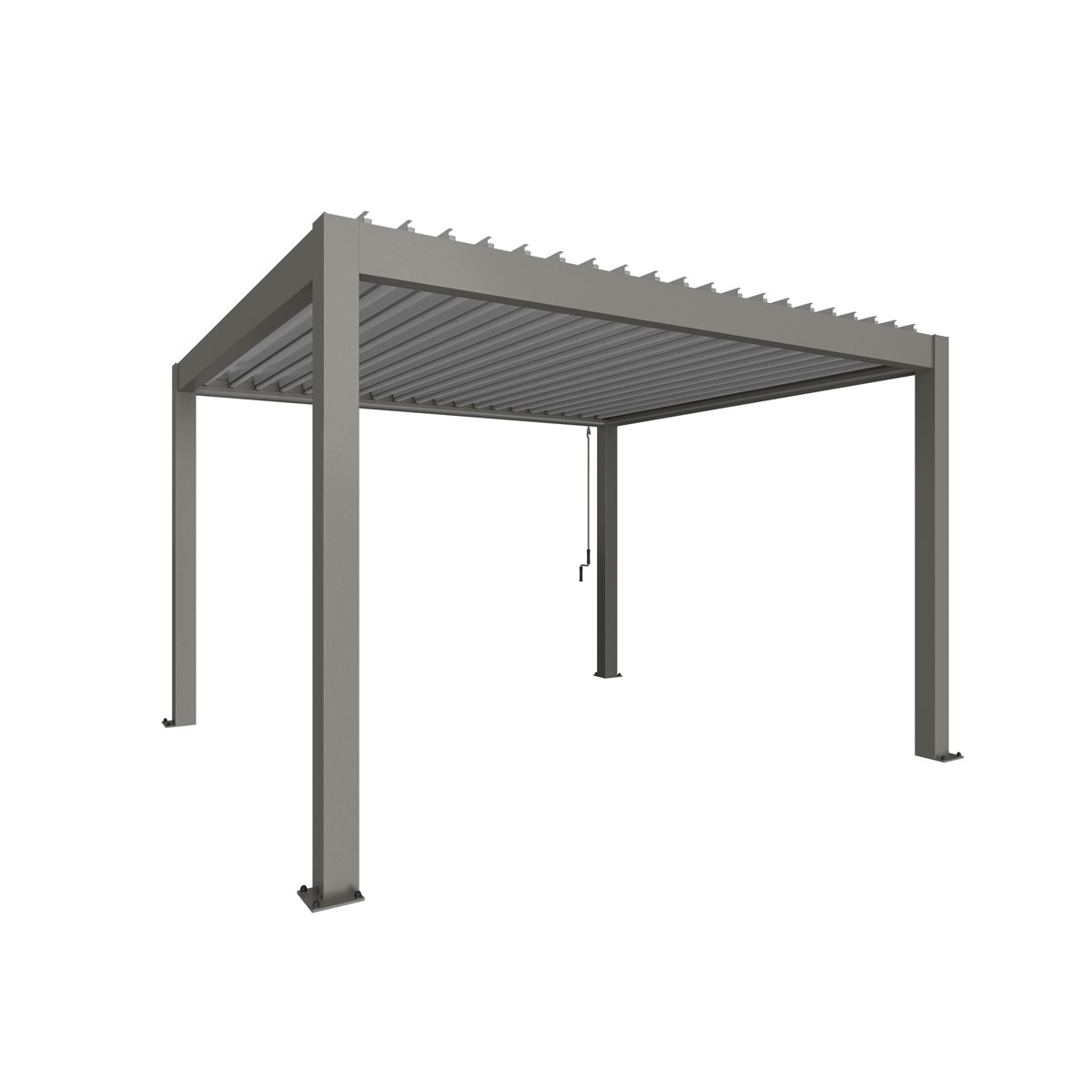 Biohort Pergola Gr. 4 x 3,5 quarzgrau/silber-metallic