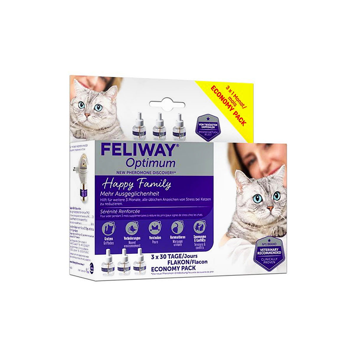 Feliway Ceva Cat Optimum Nachfüller 3 x 48 ml