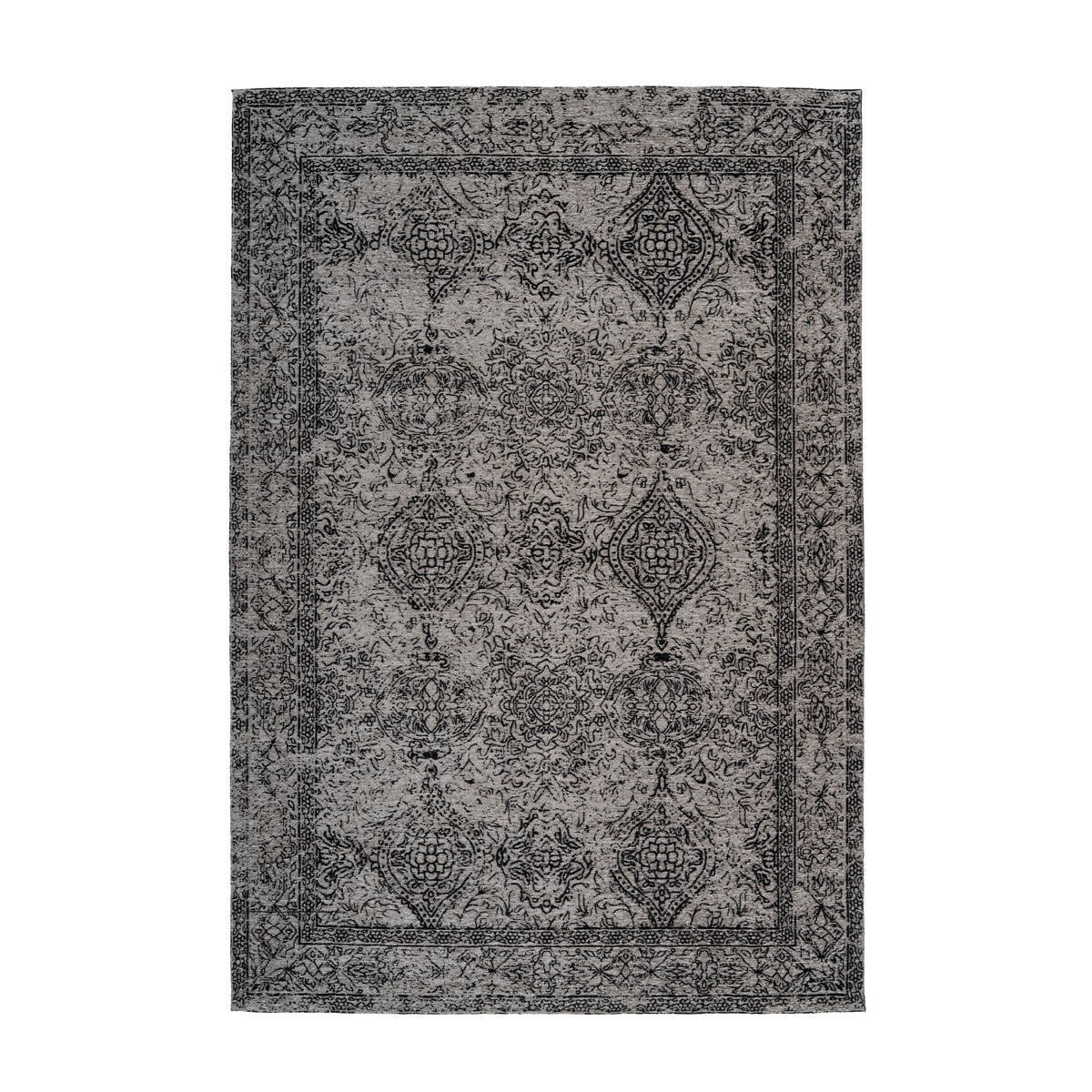 Jacquard-Teppich „Iglesia 300“, grau/schwarz