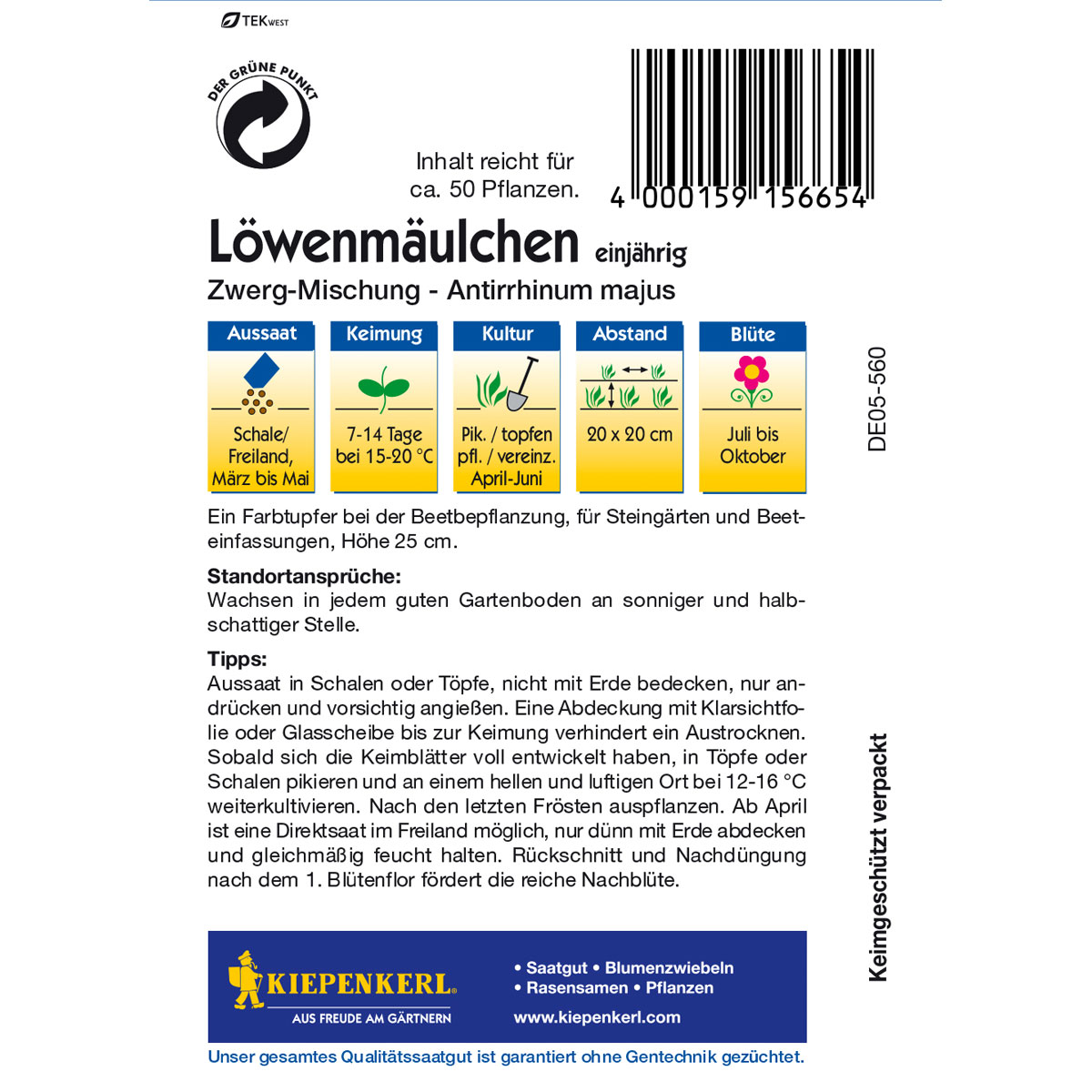 Kiepenkerl Löwenmäulchen Zwerg-Mischung Bild 2