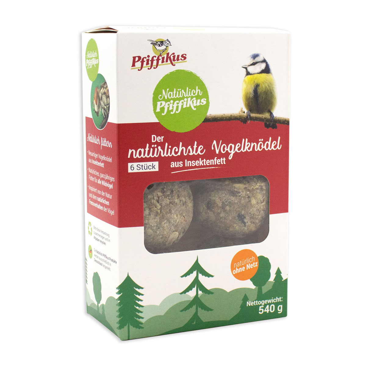 Pfiffikus  Natürlich Vogelknödel 6er
