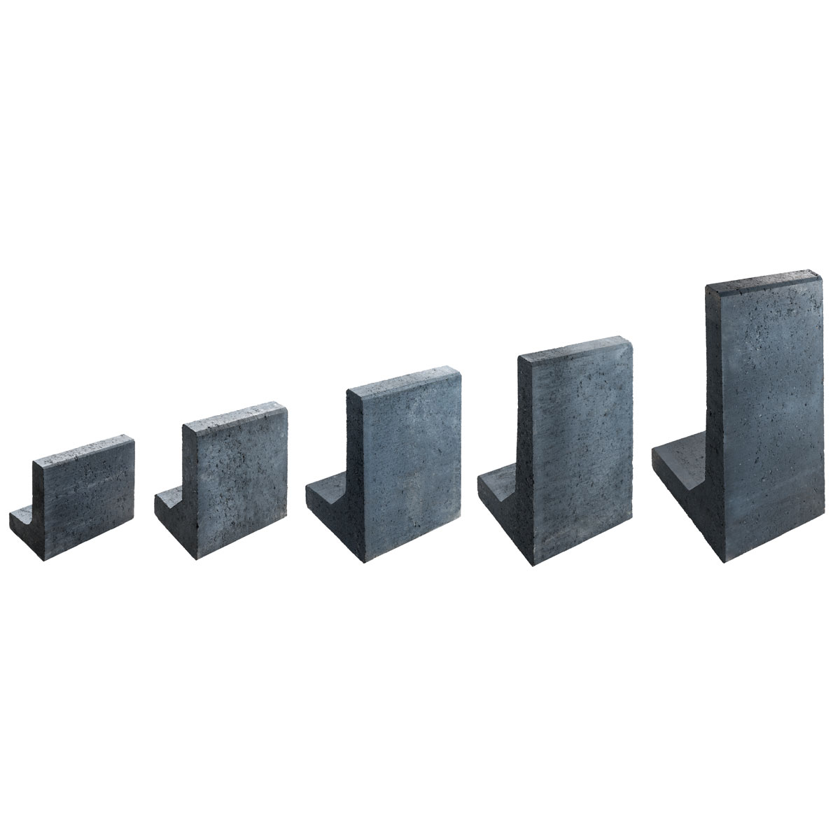 Lusit  L-Stein 60 x 35 x 40 x 8 cm Anthrazit mit Bild 1