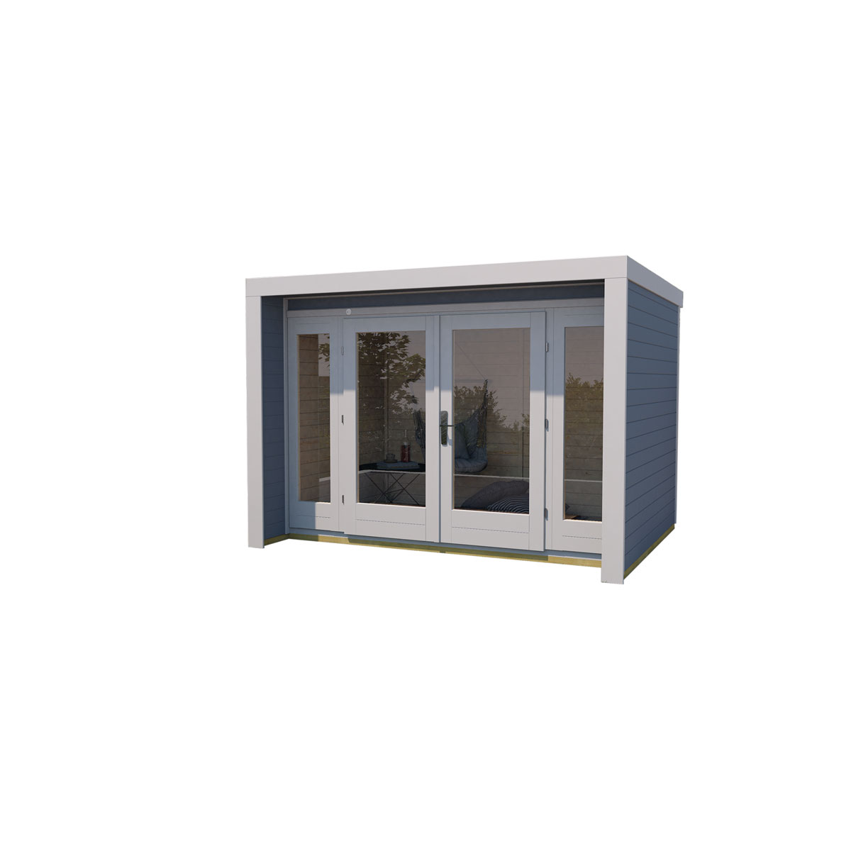 Weka Designhaus 263 Größe 3 300 x 295 cm grau Bild 2