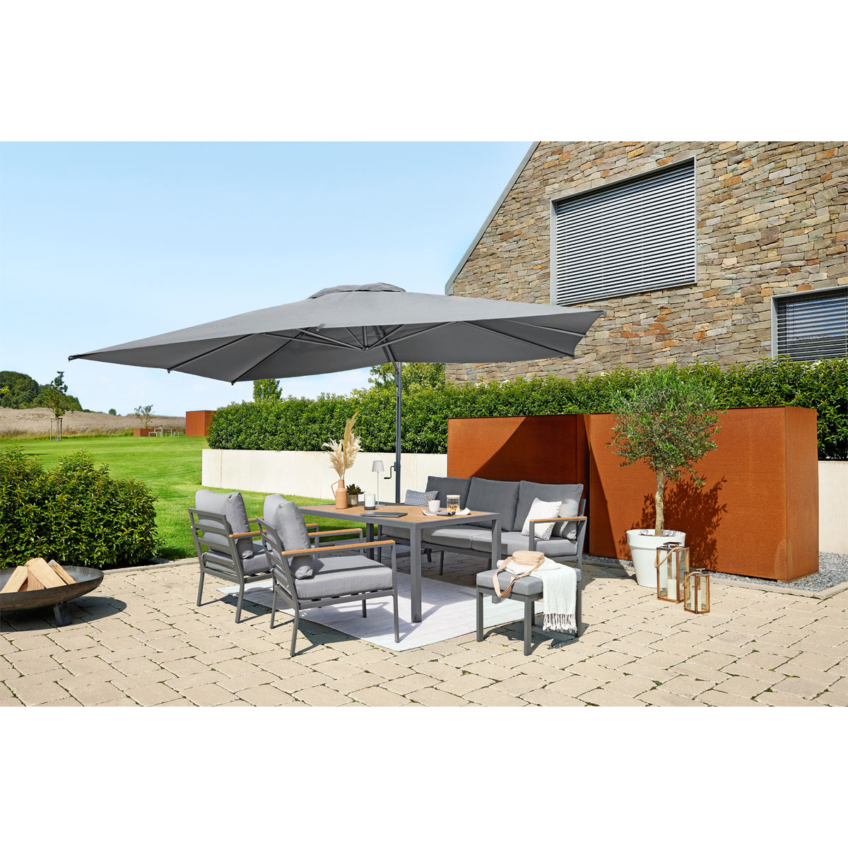 Haveson Lounge-Set Lugano 6 teilig